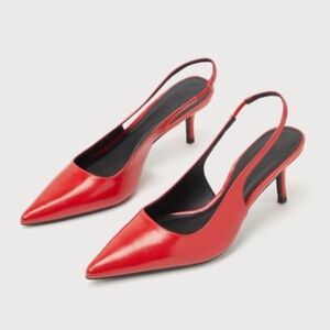 Billion Pointed Toe Slingback Pumps - 6